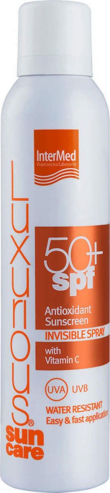 INTERMED - Luxurious Suncare Invisible Spray SPF50 Διάφανο Αντηλιακό Spray, 200ml