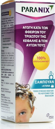 PARANIX - Shampoo, Σαμπουάν Αγωγή Κατά των Φθειρών του Τριχωτού της Κεφαλής & των Αυγών 200ml