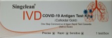SINGCLEAN - IVD Covid-19 Antigen Self Test Kit Colloidal Gold Saliva Swab Σάλιου με Στοματοφαρυγγικό Επίχρισμα 1 Τεμάχιο