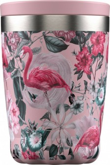 CHILLYS - Coffe Cup Tropical Flamingo από Ανοξείδωτο Ατσάλι 340ml
