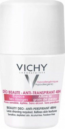 VICHY - Deodorant Ideal Finish Αποσμητικό Roll-on  48ωρης Προστασίας 50ml