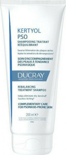 DUCRAY - Kertyol P.S.O Treatment Shampoo  Σαμπουάν Φροντίδας Συμπληρωματική Αγωγή Για Το Δέρμα Με Τάση Ψωρίασης 200ml