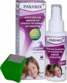 PARANIX - Spray Αγωγή Κατά των Φθειρών του Τριχωτού της Κεφαλής και των Αυγών 100ml + Κτένα