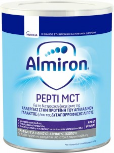 NUTRICIA - ALMIRON Pepti MCT Ειδικό Γάλα για Βρέφη με Τροφική Αλλεργία & Δυσαπορρόφηση 400gr