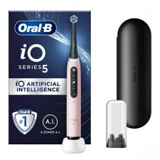 ORAL-Β IO Series 5 Ηλεκτρική Οδοντόβουρτσα με Αισθητήρα Πίεσης και Θήκη Ταξιδίου Pink