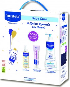 MUSTELA - Promo Baby Daily Care Απαλό Αφροντούς 500ml & Κρέμα Αλλαγής Πάνας 50ml & Λάδι Για Μασάζ 100ml & Νεσεσέρ