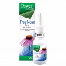 POWER HEALTH - Free Nose Spray, Αποσυμφορητικό Σπρέι με Θαλασσινό Νερό, Εχινάτσεα και Ψευδάργυρο 20ml