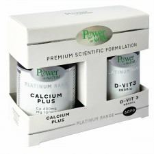 POWER HEALTH - Promo Platinum Range Συμπλήρωμα Διατροφής Calcium Plus 30tabs & ΔΩΡΟ D-Vit 3 2000iu 20tabs.