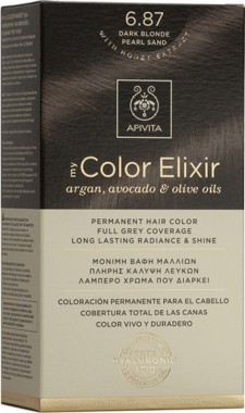 APIVITA - My Color Elixir No6.87 Ξανθό Σκούρο - Περλέ Μπέζ 125ml