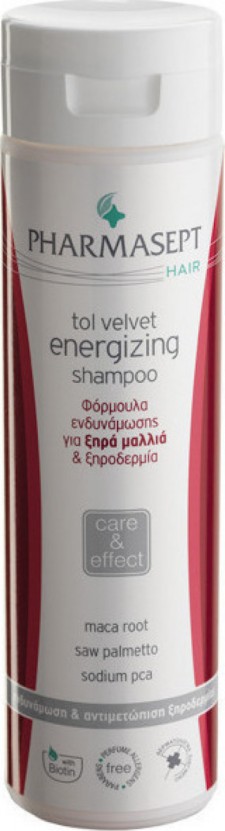 PHARMASEPT - Tol Velvet Energizing Shampoo Dry Τονωτικό Σαμπουάν Για Ξηρά Μαλλιά 250ml