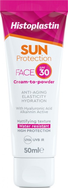 HISTOPLASTIN - Sun Protection Face Cream to Powder SPF30 Αντηλιακή Κρέμα Προσώπου Καθημερινής Χρήσης, 50ml