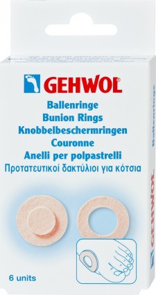 GEHWOL - Bunion Ring Round Στρογγυλοί προστατευτικοί δακτύλιοι για τα κότσια 6τμχ