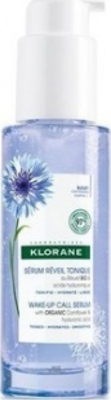 KLORANE - Bleuet Wake-Up Call Serum With Organic Cornflower & Hyalouronic Acid Ενυδατικός Ορός για Πρόσωπο & Λαιμό 50ml