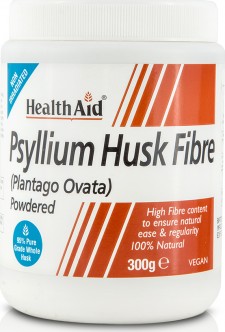 HEALTH AID - Psyllium Husk Fibre Powder Φυτικές Ίνες για Δυσκοιλιότητα ,300gr