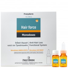 FREZYDERM - Hair Force Monodose Day / Night Αγωγή Κατά της Τριχόπτωσης σε Μονοδόσεις 14 Αμπούλες x 10ml