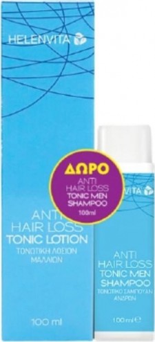 HELENVITA - Promo Anti Hair Loss Tonic Lotion Τονωτική Λοσιόν κατά της Τριχόπτωσης 100ml & Δώρο Anti Hair Loss Tonic Shampoo Men 100ml