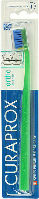 CURAPROX -  CS 5460 Ortho Ultra Soft Οδοντόβουρτσα για Σιδεράκια με Glitter Μπλε 1τμχ