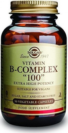 SOLGAR - Formula B -Complex 100 Συμπλήρωμα Διατροφής Φόρμουλας 50 Φυτικές Κάψουλες