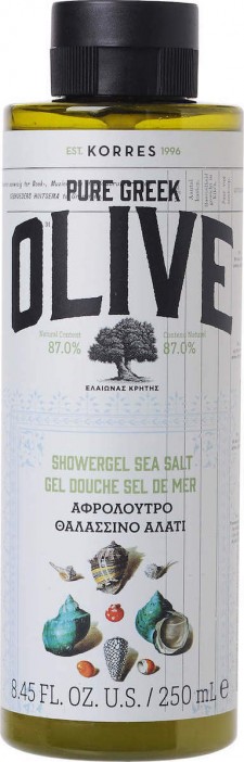 KORRES - Pure Greek Olive Αφρόλουτρο Θαλασσινό Αλάτι, 250ml