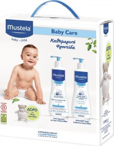 MUSTELA - Baby Care Pack Gentle Cleansing Gel 500ml & Hydra Bebe 500ml & ΔΩΡΟ το Musti Αρκουδάκι