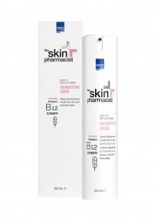 INTERMED - THE SKIN PHARMACIST Sensitive Skin Vitamin B12 Cream Ενυδατική Κρέμα Προσώπου για Ξηρές - Ευαίσθητες Επιδερμίδες 50ml