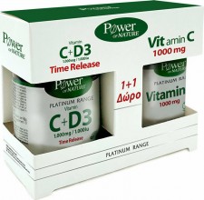 POWER HEALTH - Promo Classics Platinum Range Vitamin C+D3 1000mg / 1000IU 30 Ταμπλέτες - Vitamin C 1000mg 20 Ταμπλέτες
