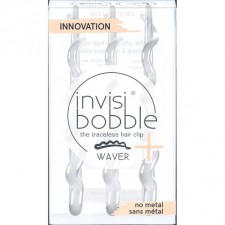 AMBITAS - Invisibobble Waver+ Crystal Clear Κοκαλάκι Για Τα Μαλλιά 3 τμχ