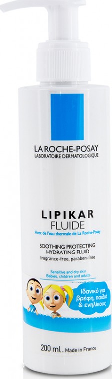 LA ROCHE POSAY - Lipikar Fluide Ενυδατικό Γαλάκτωμα Για Πρόσωπο - Σώμα 200ml
