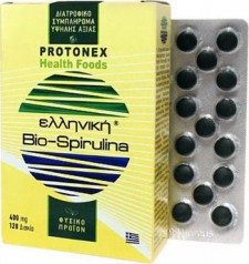 PROTONEX - Ελληνική Bio-Spirulina 400mg 120 ταμπλέτες