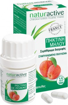 NATURACTIVE - Πηκτίνη Μήλου Συμπλήρωμα Διατροφής για την Επίσπευση του Αισθήματος Κορεσμού κατά τη Διάρκεια της Δίαιτας, 30 tabs
