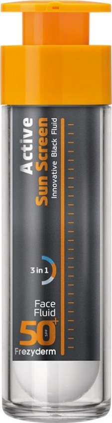 FREZYDERM - Active Sun Screen Face Fluid SPF50+ Λεπτόρευστη Αντηλιακή Προσώπου Υψηλής Προστασίας 50ml
