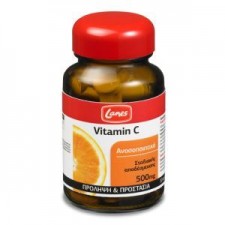 LANES - Vitamin C 500mg, Βιταμίνη C, Τόνωση Ανοσοποιητικού 30 Ταμπλέτες