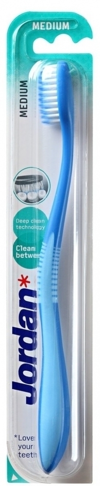 JORDAN - Clean Between Med Οδοντόβουρτσα με Μικροίνες Μέτρια, 1 τεμάχιο