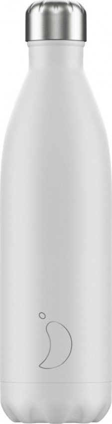CHILLYS - Matte White Edition Reusable Bottle Ανοξείδωτο Θέρμος 750ml