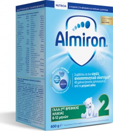 NUTRICIA - ALMIRON 2 Milk Γάλα 2ης Βρεφικής Ηλικίας Από 6-12 Μηνών 600gr