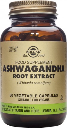 SOLGAR - Ashwagandha Root Extract, Συμπλήρωμα για Τόνωση & Ενίσχυση του Οργανισμού, 60 Φυτικές Κάψουλες