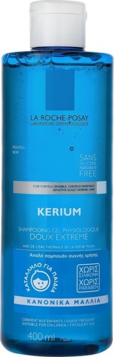 LA ROCHE POSAY - Kerium Extra Gentle Gel Shampoo Σαμπουάν Για Καθημερινή Χρήση - Κανονικά Μαλλιά 400ml