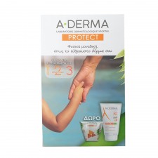 A-DERMA - Promo Protect AD Cream Παιδική SPF50 Αντηλιακή Κρέμα Προσώπου & Σώματος & Τσαντάκι SPF50 150ml