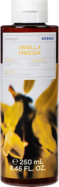 KORRES - Vanillia Fressia Showergel Αρωματικό Αφρόλουτρο Με Ενυδατικούς Παράγοντες, 250ml