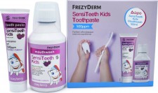 FREZYDERM - Promo Sensiteeth Kids Toothpaste Οδοντόκρεμα 500ppm 3+ Ετών 50ml & ΔΩΡΟ Στοματικό Διάλυμα, 100ml