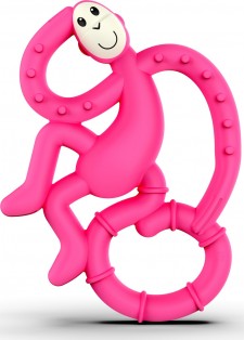 MATCHSTICK -Monkey Mini Monkey Teether Pink Κρίκος Οδοντοφυΐας 1 τεμάχιο