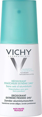 VICHY - Deodorant Extreme Fresh Αποσμητικό Spray Με Άρωμα Φρούτων 24ωρης Προστασίας 100ml