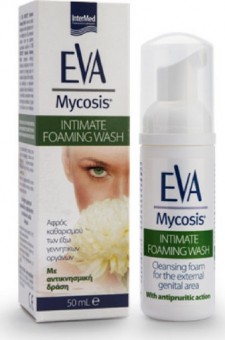 INTERMED - EVA Intimate Foaming Wash Αφρός Καθαρισμού των Έξω Γεννητικών Οργάνων με Αντικνησμική Δράση 50ml