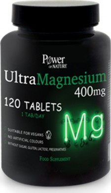 POWER HEALTH - Sport Series UltraMagnesium Συμπλήρωμα Διατροφής Μαγνησίου 400mg 120 Δισκία