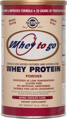 SOLGAR - Whey To Go Protein Chocolate Powder Συμπλήρωμα Διατροφής με Γεύση Σοκολάτα 454gr