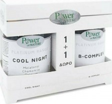 POWER HEALTH - Promo Platinum Range Cool Night Συμπλήρωμα Διατροφής για Ήρεμο Ύπνο 30tabs & Δώρο Platinum Range Vitamin B-Complex 20tabs