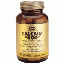 SOLGAR - Calcium 600mg with Vitamin D3 60 Tablets