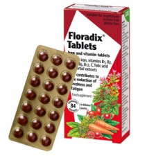 POWER HEALTH - Floradix Τονωτικό Συμπλήρωμα Διατροφής για Γυναίκες με Οργανικό Σίδηρο, Βιταμίνες C & B Complex, 84 Ταμπλέτες