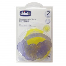 CHICCO - Soft Relax Μαλακός Κρίκος Οδοντοφυΐας Σε Σχήμα Λεμόνι & Σταφύλι 2m+ Συσκευασία 2τμχ