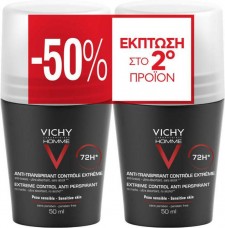 VICHY -  Promo Homme Roll On Αποσμητικό Κατά Της Εφίδρωσης  [2pack ]-50%